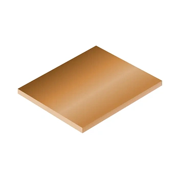 Плита бронзовая БрОФ 160х1000х1500 мм ГОСТ 18175-78 из оловяной бронзы